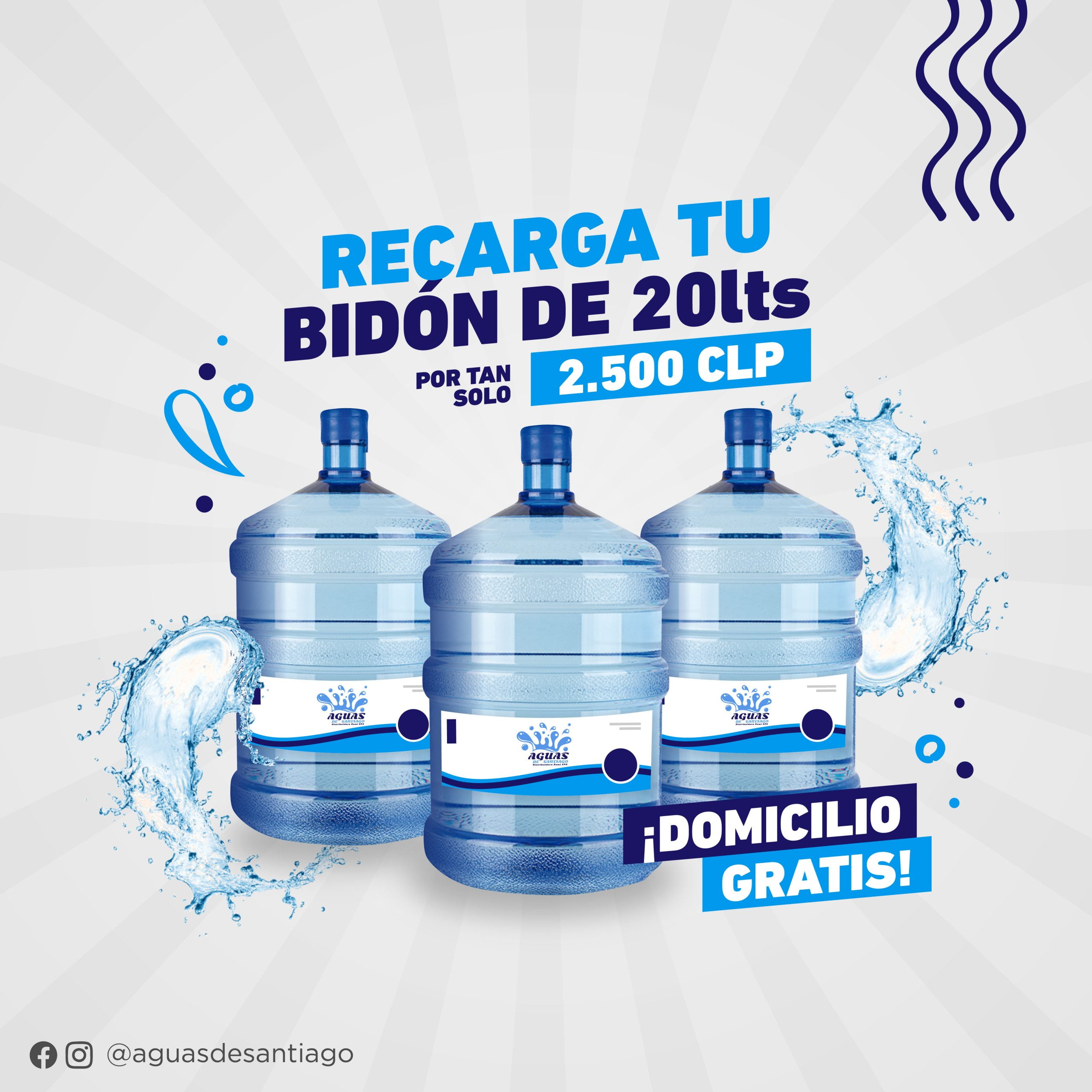 Bidon Para Agua De 20 Lts